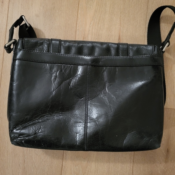 FOSSIL laptop bag genuine black leather - Picture 14 of 14